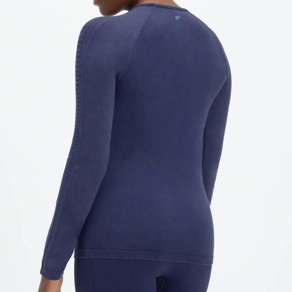 NWT Fabletics Sync Seamless Long Sleeve Top | Size S | Navy Blue - Picture 5 of 8